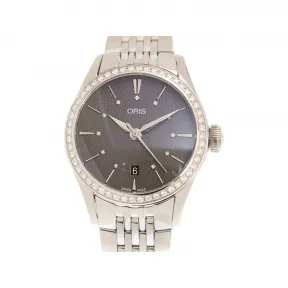 豪利时/Oris 文化系列 28MM 精钢/钻 自动机芯 女表 561-7722-4953-8-14-79