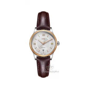 豪利时/Oris 经典系列 28.5MM PVD镀金 自动机械机芯 女表 56177184371S