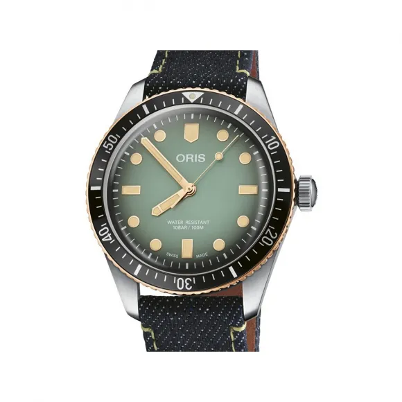 豪利时/Oris 潜水系列 DIVERS 40MM 精钢 自动机芯 男表 733-7707-4337-SET