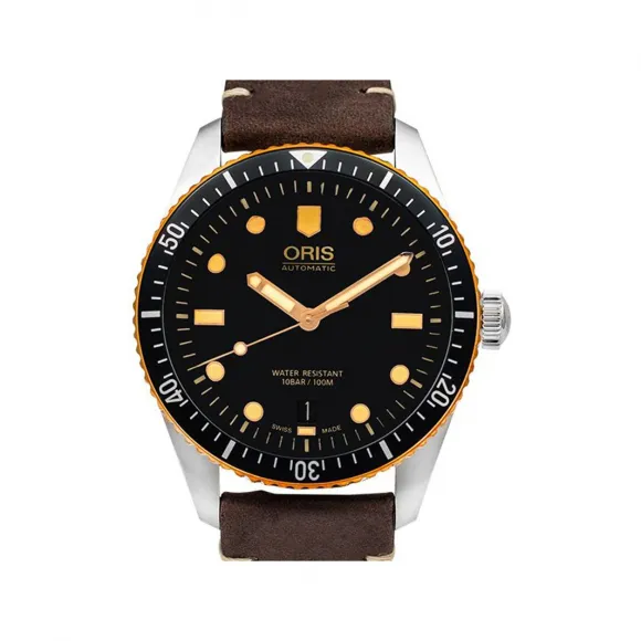 豪利时/Oris 潜水系列 DIVERS 40MM 精钢 自动机芯 男表 733-7707-4354-07-5-20-55