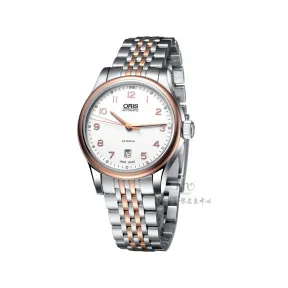 豪利时/Oris 经典系列 42MM PVD镀金 自动机械机芯 男表 73375944391M