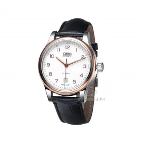 豪利时/Oris 经典系列 42MM PVD镀金 自动机械机芯 男表 73375944391S