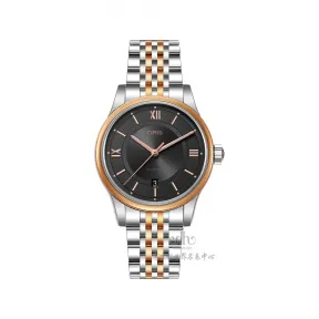 豪利时/Oris 经典系列 42MM PVD镀金 自动机械机芯 男表 73377194373M