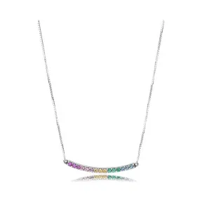 潘多拉/Pandora Multi-Colored Curved Bar Necklace 397079CFPMX