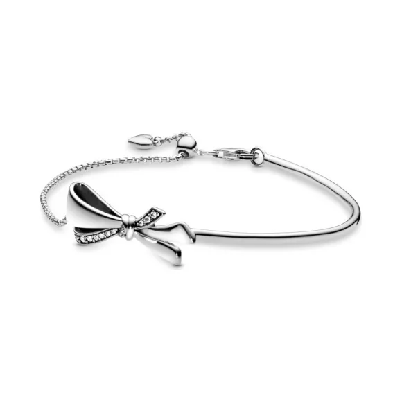 Brilliant bow bracelet pandora on sale