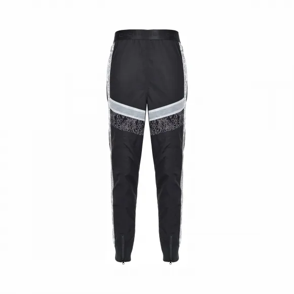 品高/Pinko 蕾丝装饰慢跑裤 1C107A-Y5Z3ZZ2