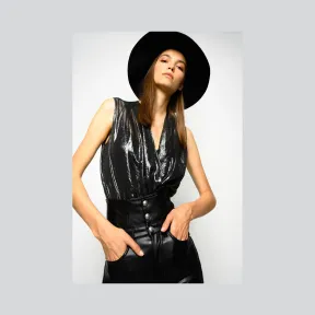 品高/Pinko Spotted laminated bodysuit 1G15DE-Y6DLI62