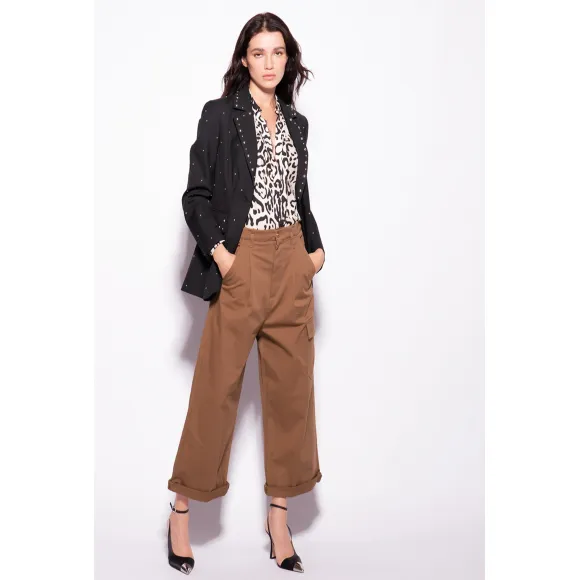 品蔻/Pinko 阔腿工装裤 1G189VA054L22