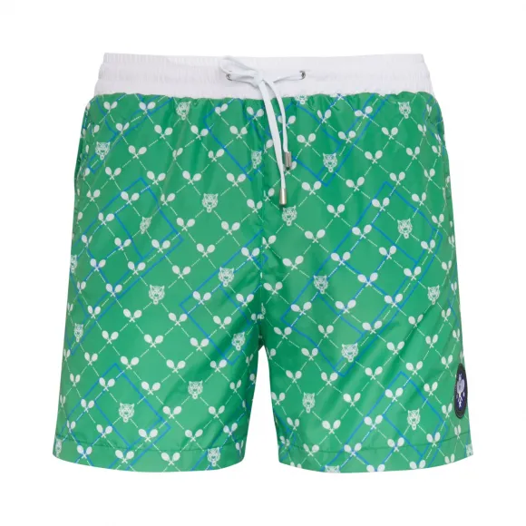 普兰/Plein Sport 绿色 男士 短裤 P19C-MMT0133-STE003N_05