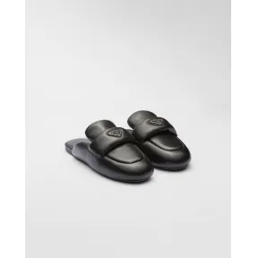 普拉达/Prada Soft加衬软羊革穆勒鞋 1D109N-2DL8-F0002
