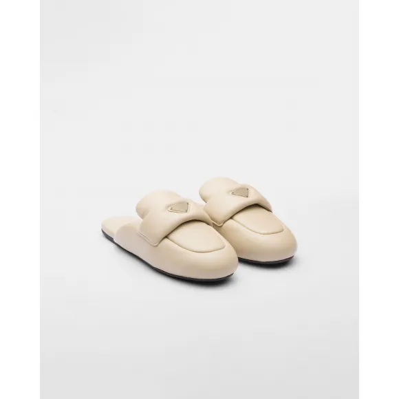 普拉达/Prada Soft加衬软羊革穆勒鞋 1D109N-2DL8-F0F24