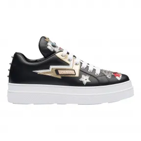 普拉达/Prada 黑色/白色  运动鞋 1E268L 3KS5 F0967