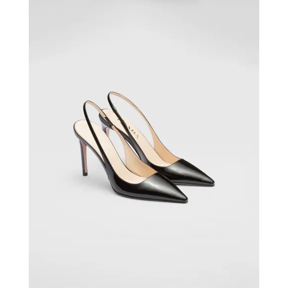 普拉达/Prada 漆皮后背包凉拖      1I164N-069-F0002