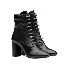 普拉达/Prada Madras 皮革短靴 1T683L-2A7E-F0002