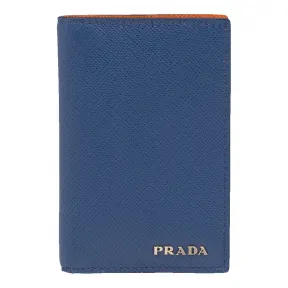 普拉达/Prada 矢车菊蓝色/木瓜色  卡包 2MC101 C5S F0CV5