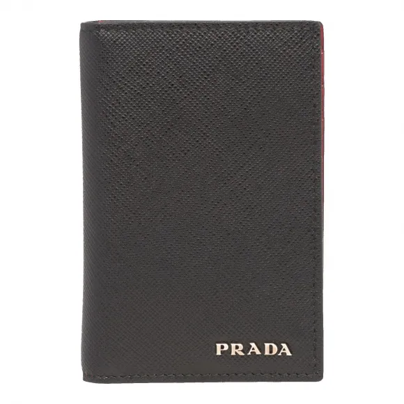 普拉达/Prada 黑色/红色  卡包 2MC101 C5S F0D9A