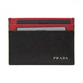普拉达/Prada 黑色/红色  卡包 2MC149 C5S F0D9A