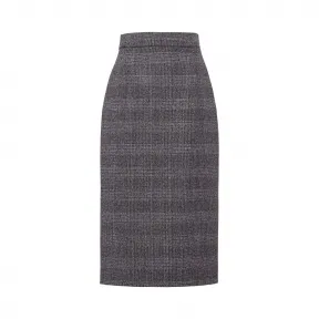 普拉达/Prada 威尔士亲王格铅笔裙 P172R-1XF1-F0002