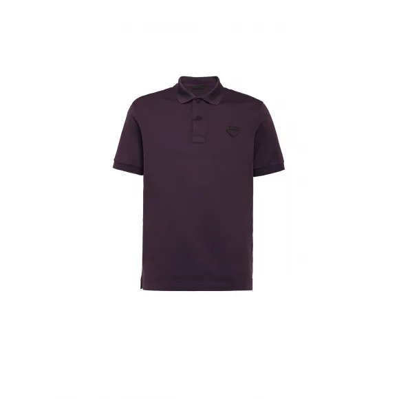 普拉达/Prada 珠地棉Polo衫 UJN444-XGS-F0051