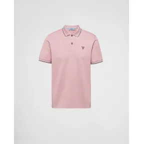 普拉达/Prada 珠地棉Polo衫 UJN765-1ZMI-F0AL2-S-212