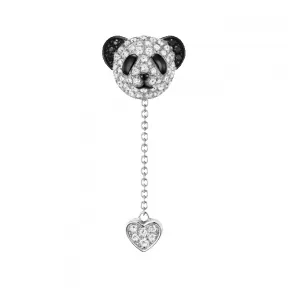 麒麟/qeelin Mini Classic Bo Bo 18K 白金钻石及黑钻石耳环 BB-050-ER-WGD