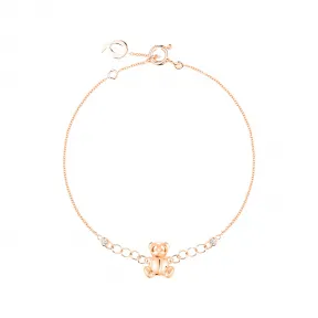 麒麟/qeelin Xiao Q Bo Bo 18K玫瑰金钻石手链 BB-050-XQBL-RG