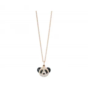 麒麟/qeelin Petite Bo Bo 18K玫瑰金钻石及黑钻石项链 BBF-NL0011A-RGDBD