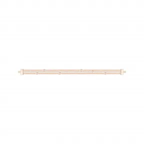 麒麟/qeelin 18K 玫瑰金钻石手链  (尺吋为14.5/15.5/16.5/17.5公分) (手链与扣子分开发售) BR-155-RGD