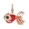 麒麟/qeelin Qin Qin 18K玫瑰金钻石及红玛瑙吊坠 (小) QQ-030-PD-RGDRA
