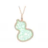 麒麟/qeelin Wulu 18K玫瑰金钻石及翡翠项链 (可调较长度的翡翠项链) WU-015-NLL24-RGDGJE