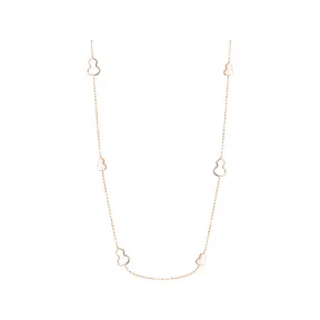 麒麟/qeelin Wulu Sautoir 18K玫瑰金项链 (18吋) (可调校长度项链) WU-018-ANL8-RG