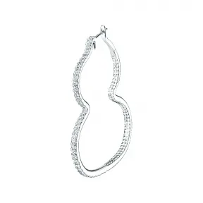 麒麟/qeelin Wulu hoop 18K白金钻石耳环 耳环单独发售 WU-020-HER-WGD2