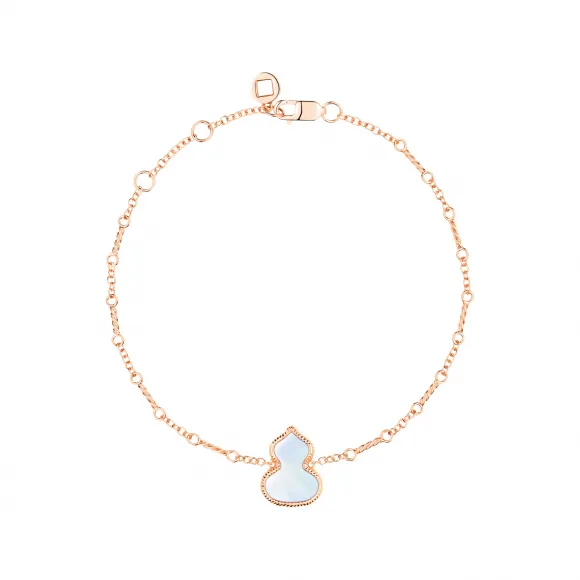 麒麟/qeelin Wulu 18K玫瑰金珍珠母贝手链 WU-030-BL-RGMOP