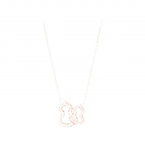 麒麟/qeelin Double Wulu 18K玫瑰金钻石项链 WU-030-DBNL-RGD