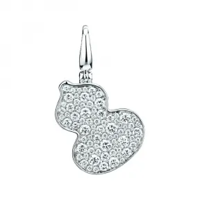 麒麟/qeelin Wulu 18K白金钻石吊坠 (小) WU-030-SPD-WGD2