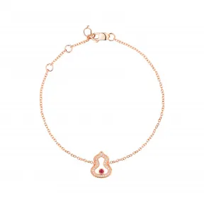 麒麟/qeelin Wulu Legend 18K玫瑰金钻石及红宝石手鏈 WU-040-LGBL-RGDRU2