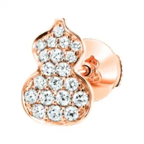 麒麟/qeelin Petite Wulu 18K玫瑰金钻石耳环 (耳环单独发售) WU-040-SER-RGD