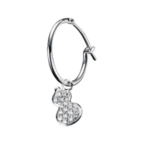 麒麟/qeelin Wulu 18K 白金钻石耳环 (耳环单独发售) WU-050-RER-WGD