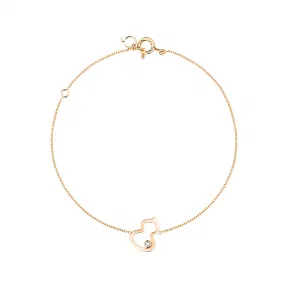 麒麟/qeelin Petite Wulu 18K玫瑰金钻石手链 WU-BR0006A-RGD