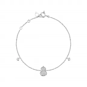 麒麟/qeelin Petite Wulu 18K白金钻石手链 WU-BR0009B-WGD