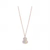 麒麟/qeelin Petite Wulu 18K玫瑰金钻石及珍珠母贝项链 WU-NL0006B-RGDMOP