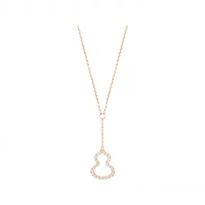 麒麟/qeelin Petite Wulu 18K玫瑰金钻石项链 (中国 CDFG 独家发售) WU-NL0009B-RGD