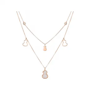 麒麟/qeelin Petite Wulu 18K玫瑰金钻石项链 WU-NL0010A-RGD