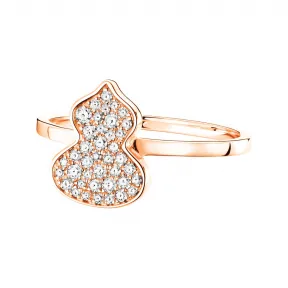 麒麟/qeelin Petite Wulu 18K玫瑰金钻石戒指 WU-RI0012B-RGD