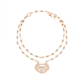 麒麟/qeelin Yu Yi 18K玫瑰金钻石手链 YY-030-BLL-RGD