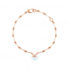 麒麟/qeelin Yu Yi 18K玫瑰金钻石及珍珠母贝手链 YY-040-BL-RGDMOP