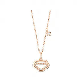 麒麟/qeelin Petite Yu Yi 18K玫瑰金钻石项链 YY-NL0008A-RGD