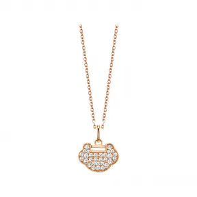 麒麟/qeelin Petite Yu Yi 18K玫瑰金钻石项链 YY-NL0009C-RGD