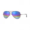 Ray-Ban 雷朋 飞行员•彩虹 RB3025 古铜色 - 金属 - Blue Rainbow 镜片 - 0RB30259019C258