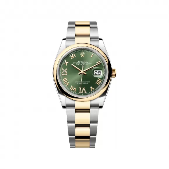 劳力士/Rolex 日志型 36 MM 黄金及蚝式钢 藉恒动摆陀双向自动上链 中性表 M126203-0026